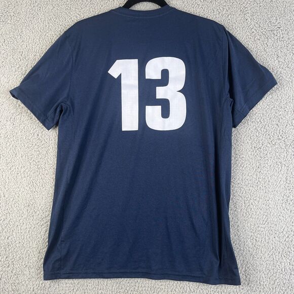 Nike USA #13 Morgan Team USA  T-Shirt Large Blue Dri Fit  Swoosh Short Sleeve - Picture 4 of 8